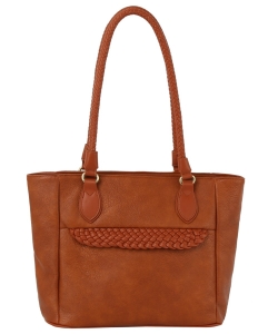Fashion Shopper Tote Bag JY-0521-M BROWN